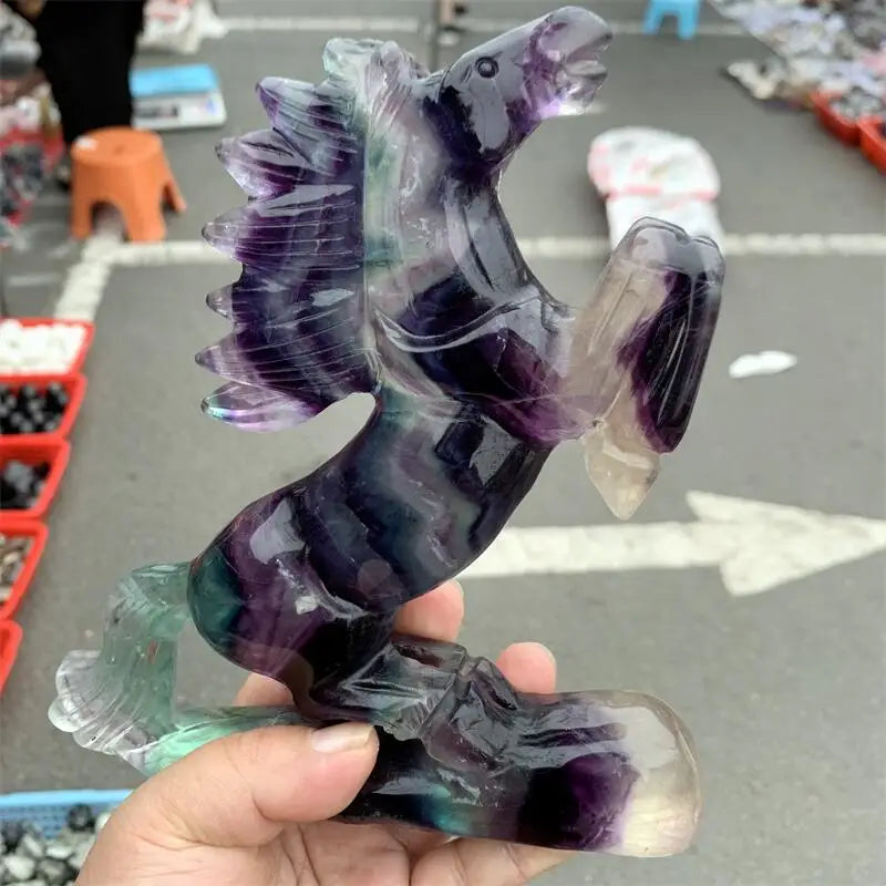 Rainbow Fluorite Horse-ToShay.org