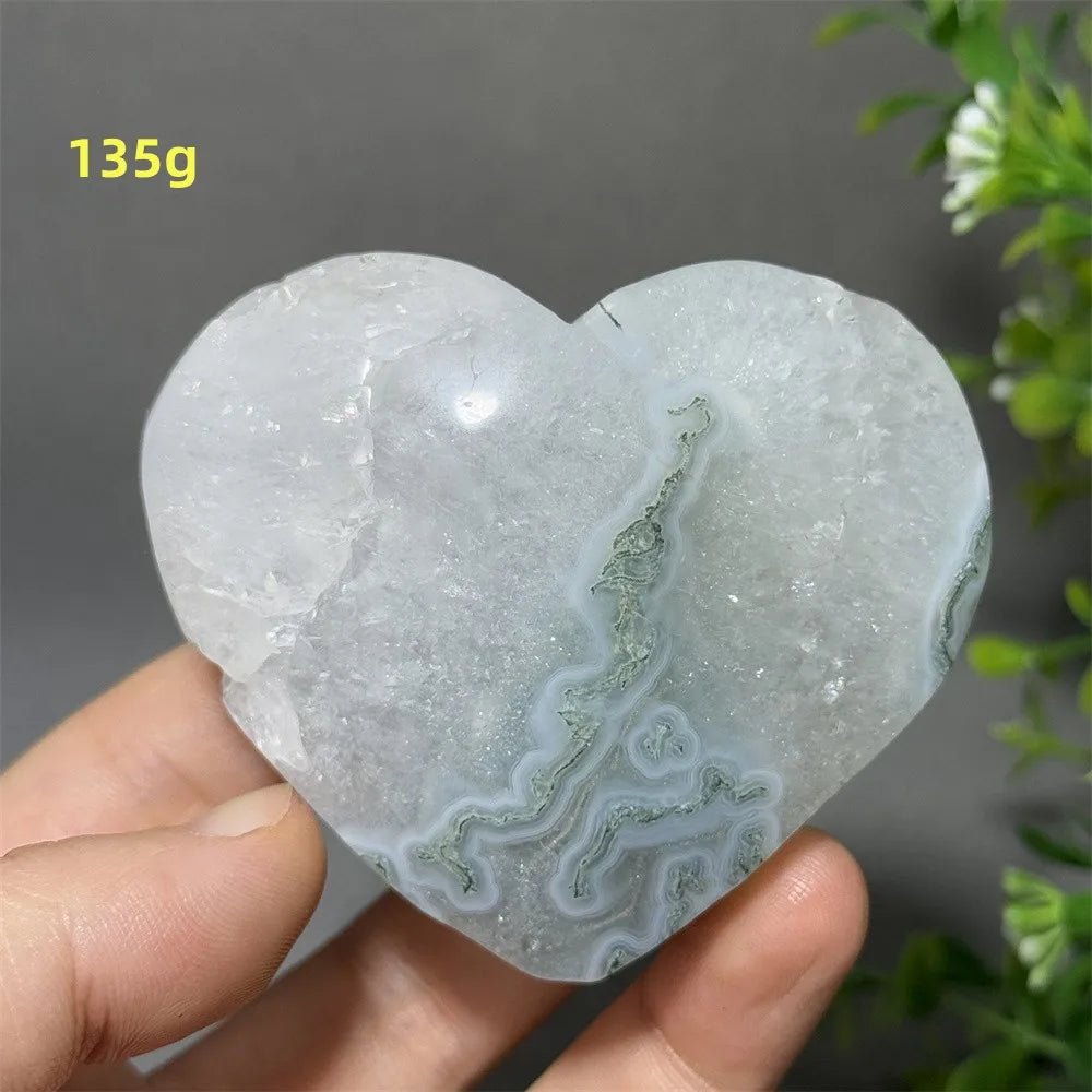 Green Moss Agate Heart-ToShay.org