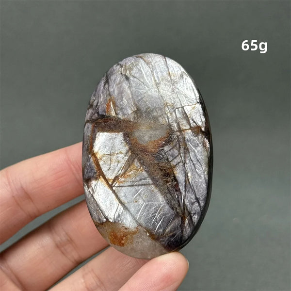 Purple Lepidolite Palm Stone-ToShay.org