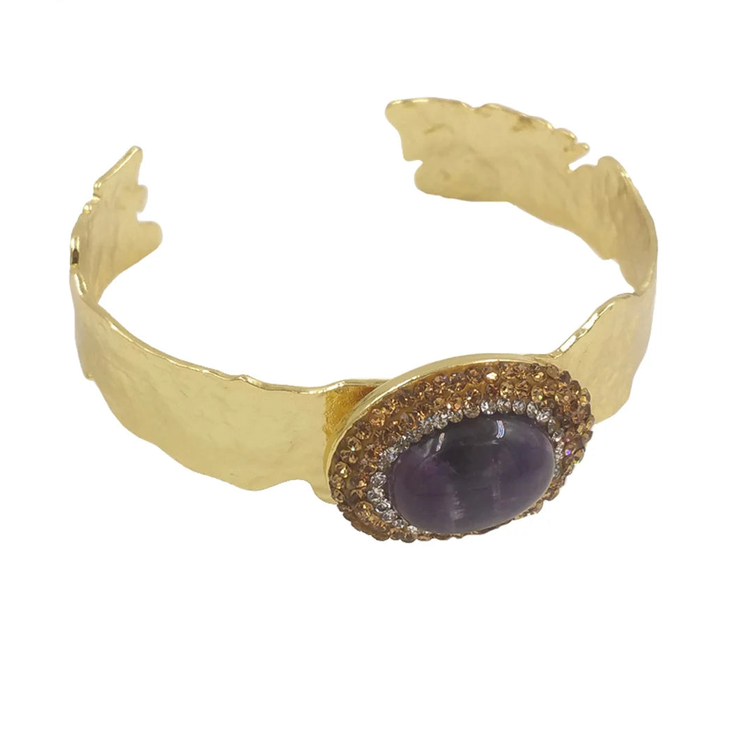 Mixed Crystal Cuff Bracelets-ToShay.org