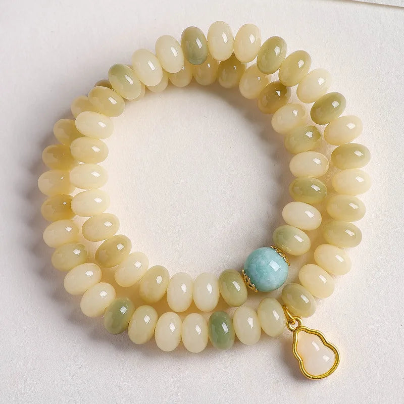 White Bodhi Abacus Beads-ToShay.org