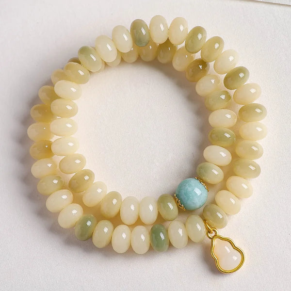 White Bodhi Abacus Beads-ToShay.org