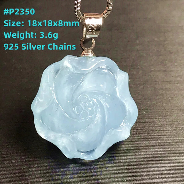 Blue Aquamarine Pendent-ToShay.org