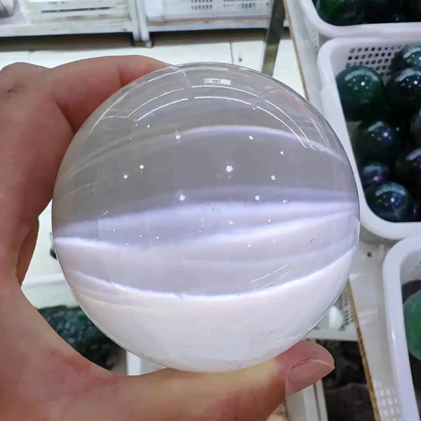 White Selenite Gypsum Ball-ToShay.org