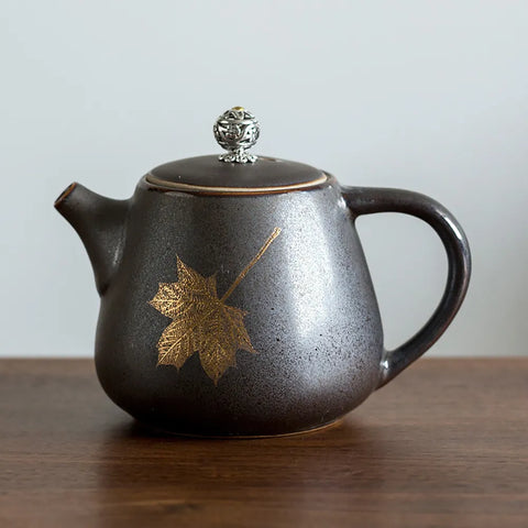 Rust Glazed Clay Teapot-ToShay.org