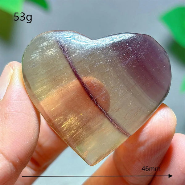 Rainbow Fluorite Heart-ToShay.org