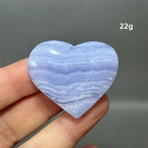 Blue Lace Crystal Heart-ToShay.org