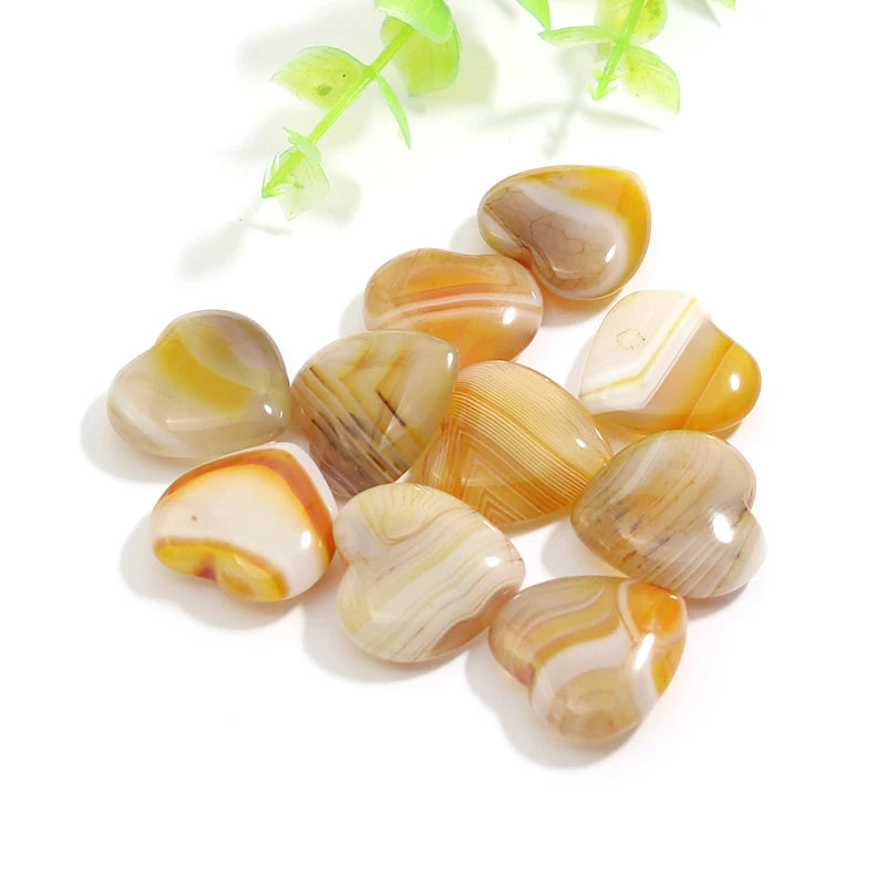 Mixed Stripe Agate Hearts-ToShay.org