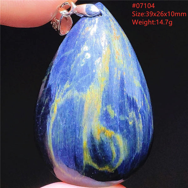 Blue Pietersite Chatoyant Pendant-ToShay.org