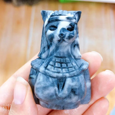 Taichi Stone Egyptian Cat Bust-ToShay.org