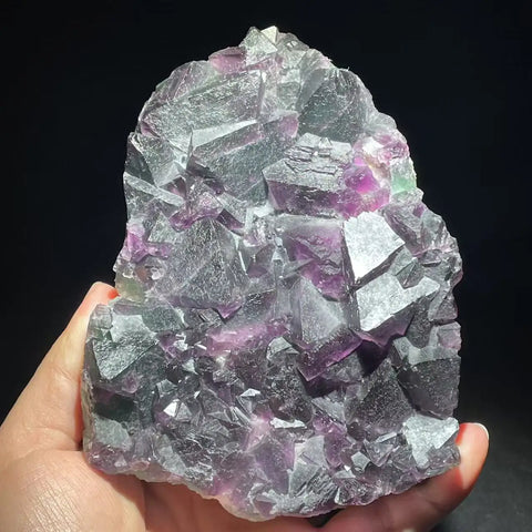 Purple Green Fluorite Quartz-ToShay.org