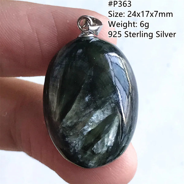 Green Seraphinite Pendant-ToShay.org