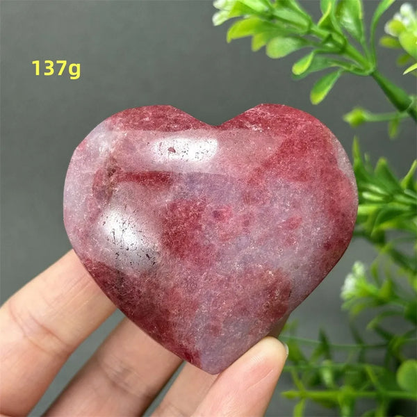 Pink Rose Rhodochrosite Heart-ToShay.org