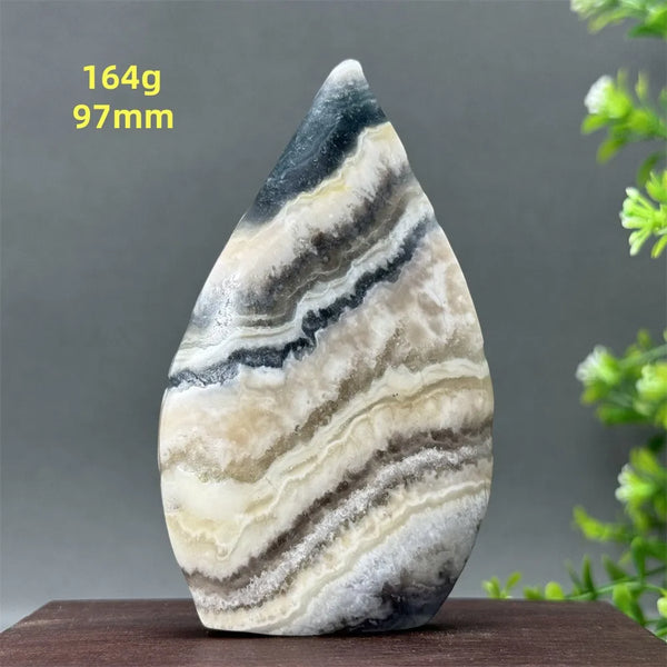 White Fluorite Agate Flame-ToShay.org