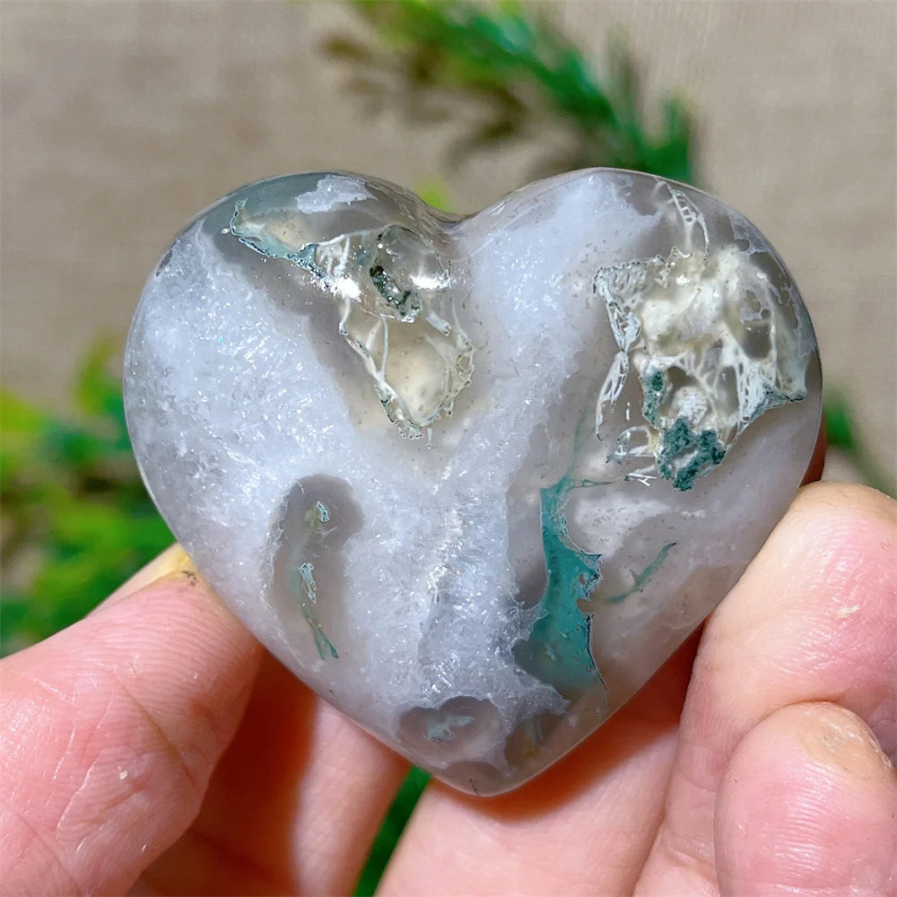 Green Moss Agate Heart-ToShay.org
