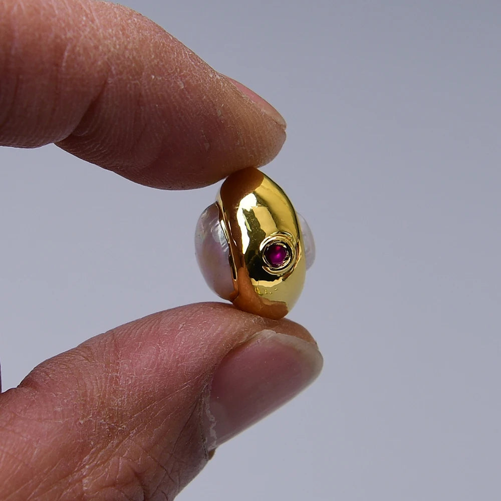White Pearl Pave Beads-ToShay.org