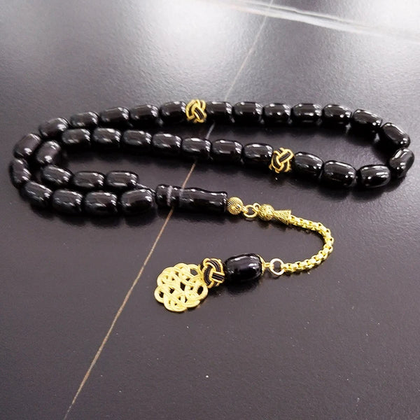 Black Agate Prayer Beads-ToShay.org