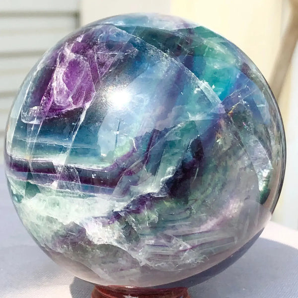 Green Fluorite Crystal Ball-ToShay.org