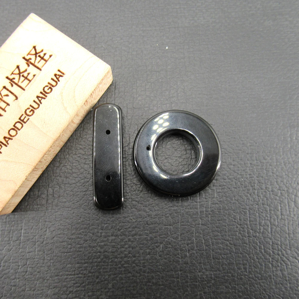 Black Onyx Agate Clasp-ToShay.org