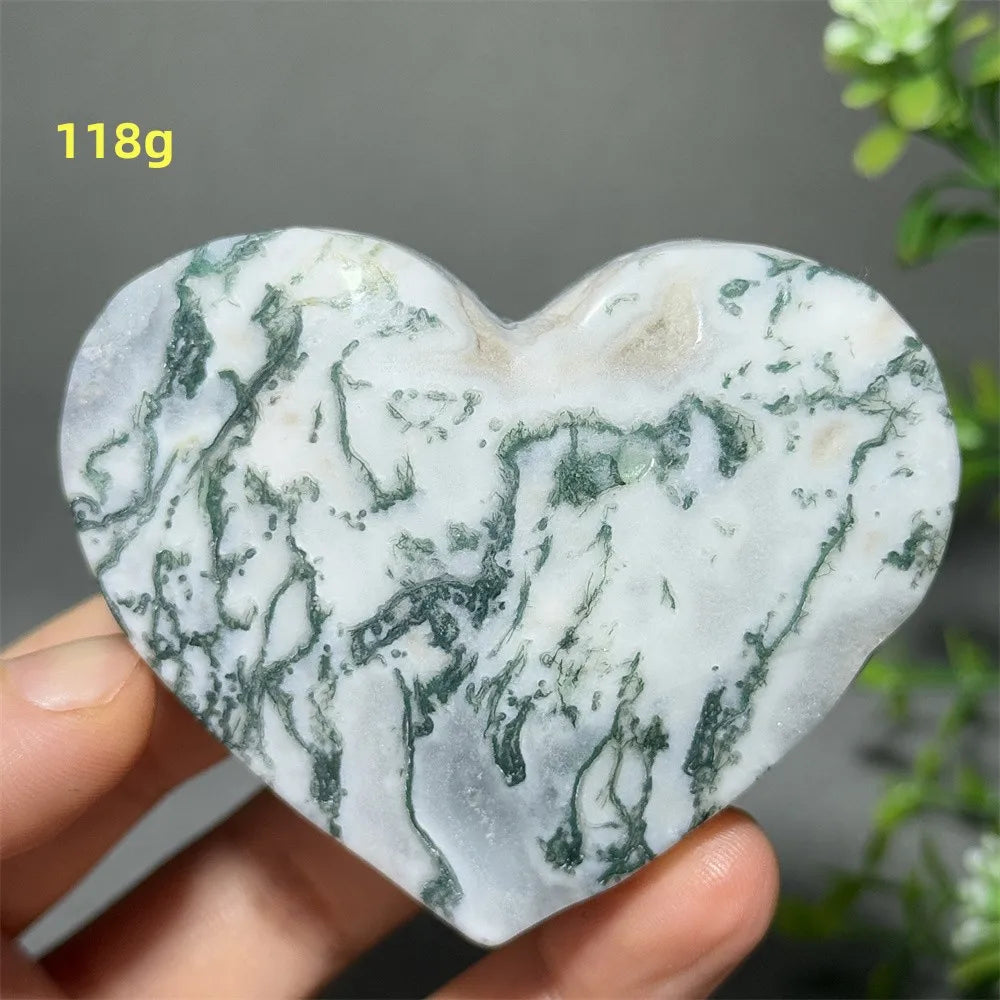 Green Moss Agate Heart-ToShay.org