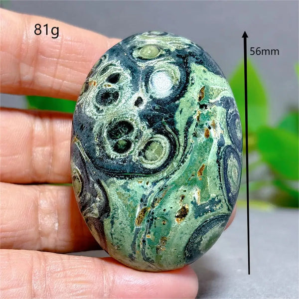 Green Malachite Palm Stone-ToShay.org