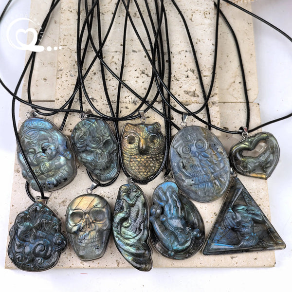 Blue Labradorite Pendants-ToShay.org