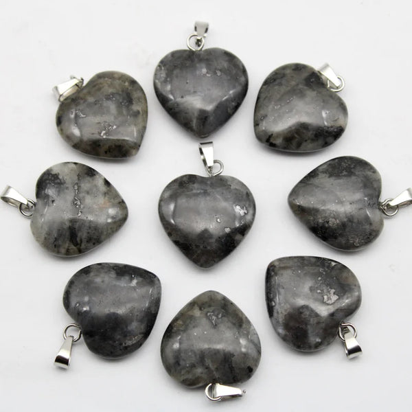 Mixed Crystal Heart Pendants-ToShay.org
