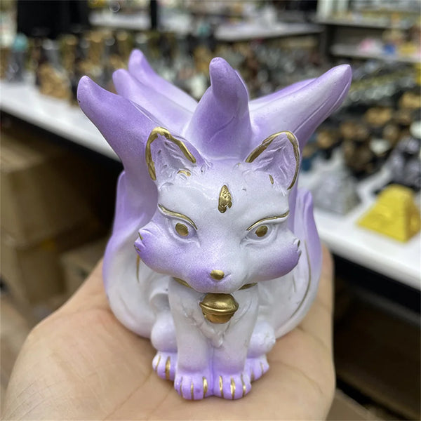 Nine-tailed Fox Crystal Ball Stand-ToShay.org