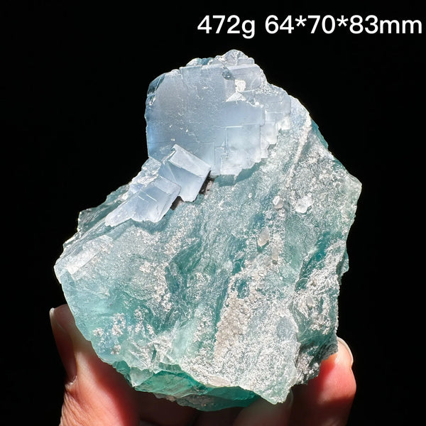 Blue Fluorite Mineral Crystal-ToShay.org