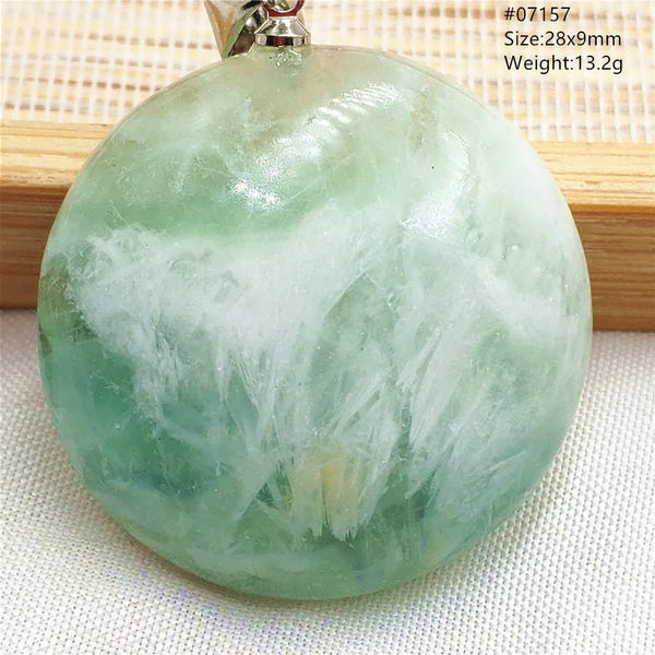Green Blue Fluorite Pendant-ToShay.org
