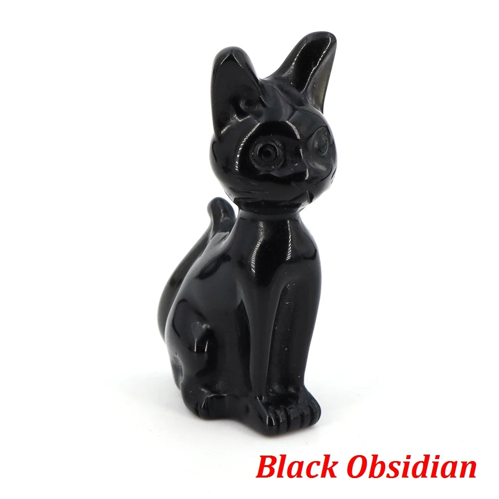Mixed Crystal Cat Statues-ToShay.org