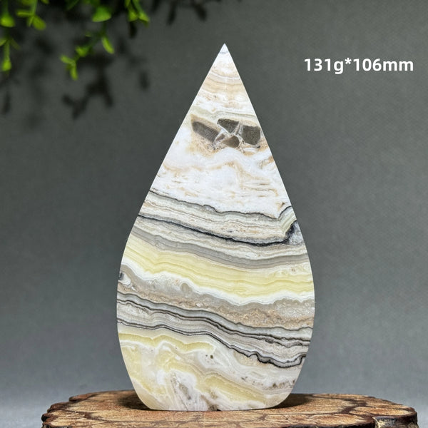 Grey Stripe Agate Torch-ToShay.org