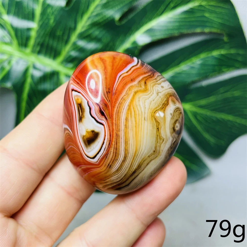 Red Agate Palm Stones-ToShay.org