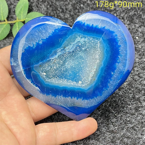 Blue Agate Geode Heart-ToShay.org