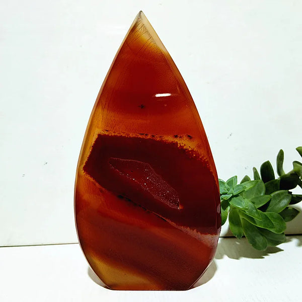 Red Agate Druzy Torch-ToShay.org