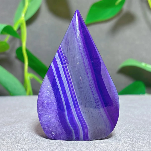 Violet Striped Agate Flame-ToShay.org