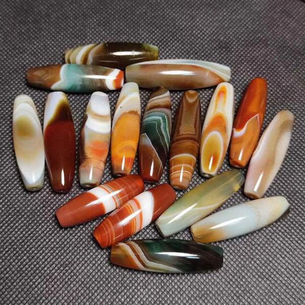 Mixed Onyx Dzi Beads-ToShay.org