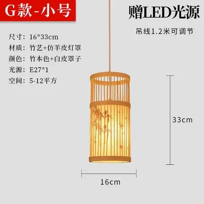 Bamboo Pendant Lamp-ToShay.org