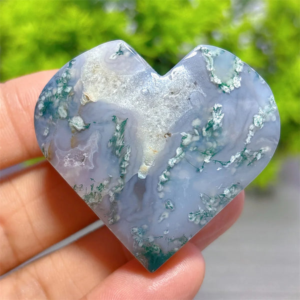 Green Moss Agate Heart-ToShay.org