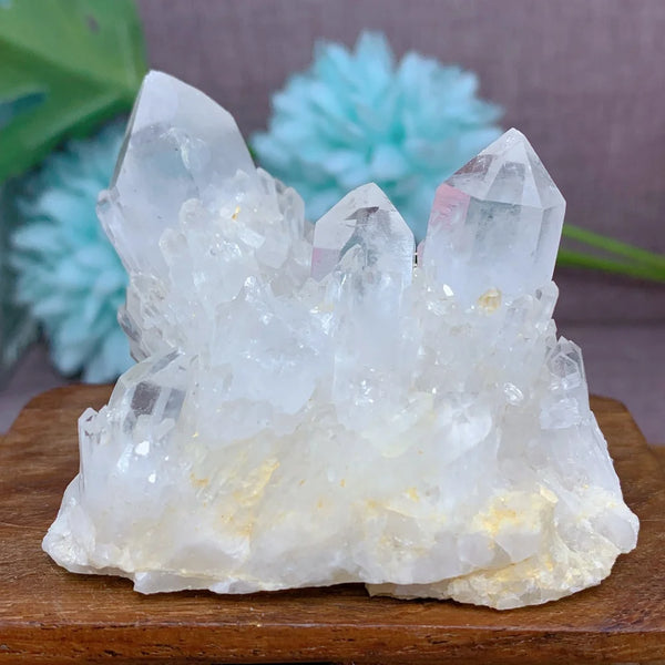 Clear Pineapple Quartz Cluster-ToShay.org