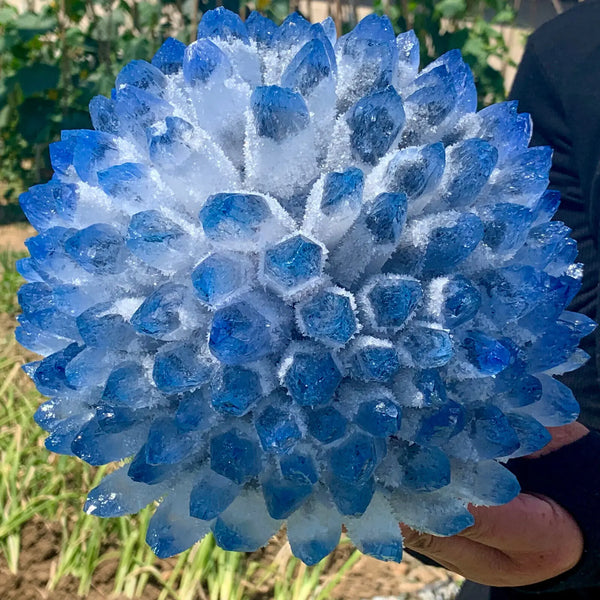 Blue Phantom Quartz Cluster-ToShay.org
