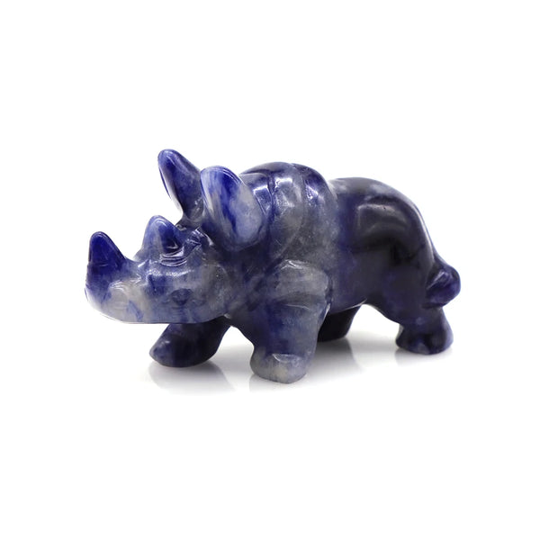 Blue Sodalite Rhinoceros-ToShay.org