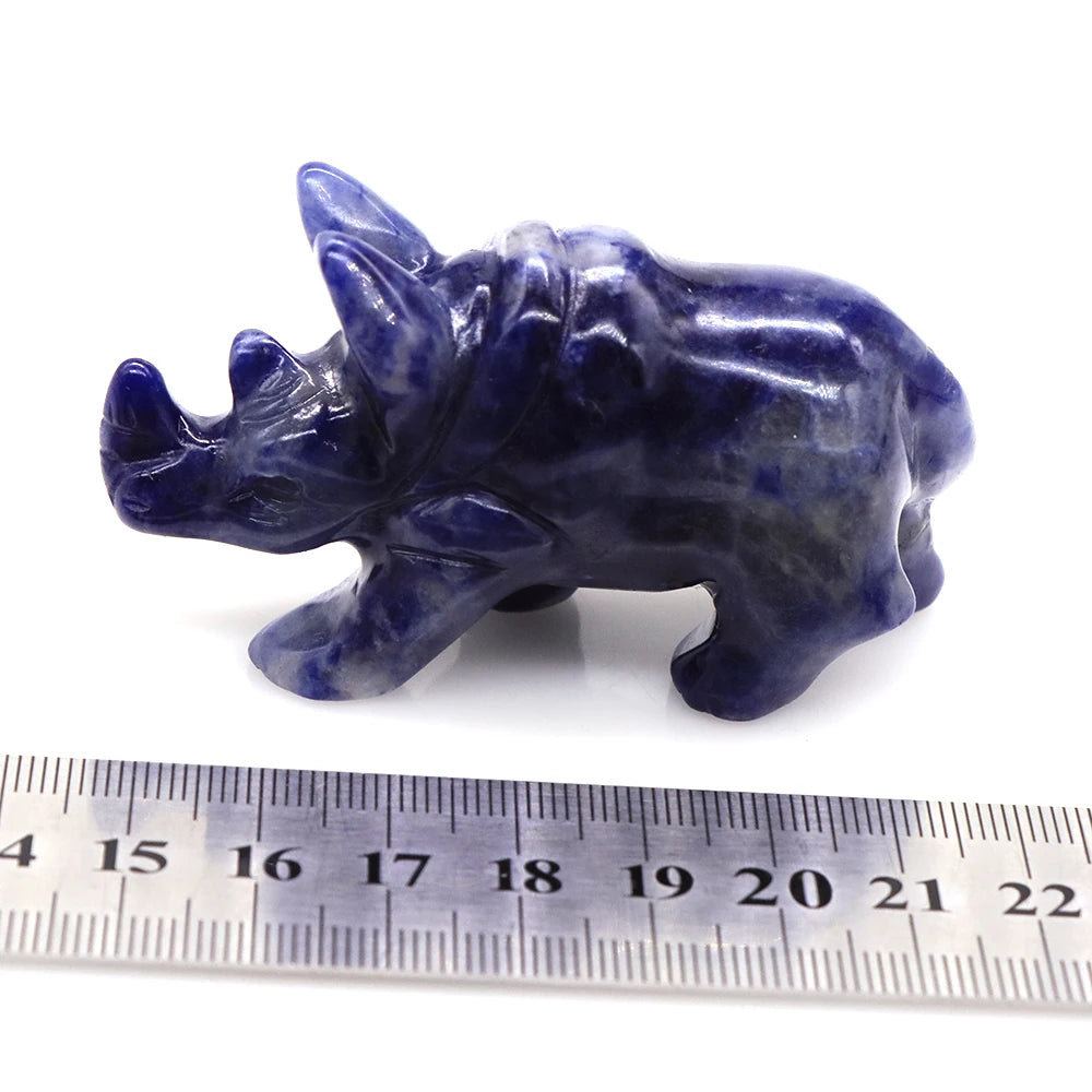 Blue Sodalite Rhinoceros-ToShay.org