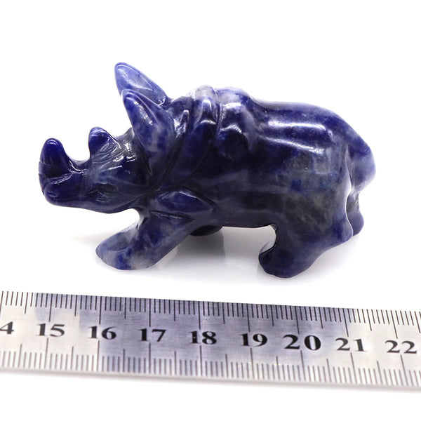 Blue Sodalite Rhinoceros-ToShay.org