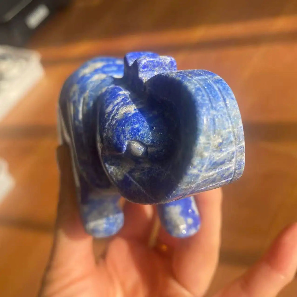 Blue Lapis Lazuli Elephant-ToShay.org