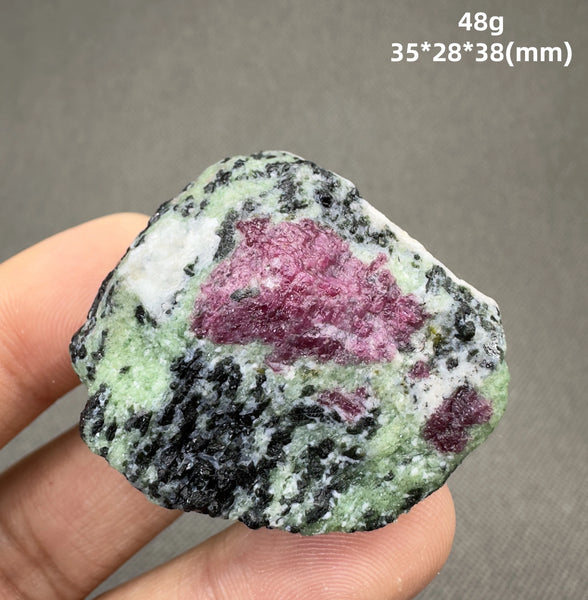 Red Green Ruby Epidote-ToShay.org