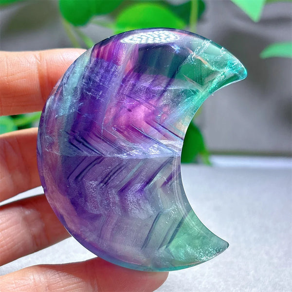 Rainbow Fluorite Moon-ToShay.org