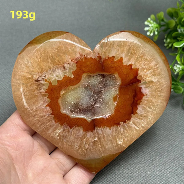Red Agate Geode Heart-ToShay.org
