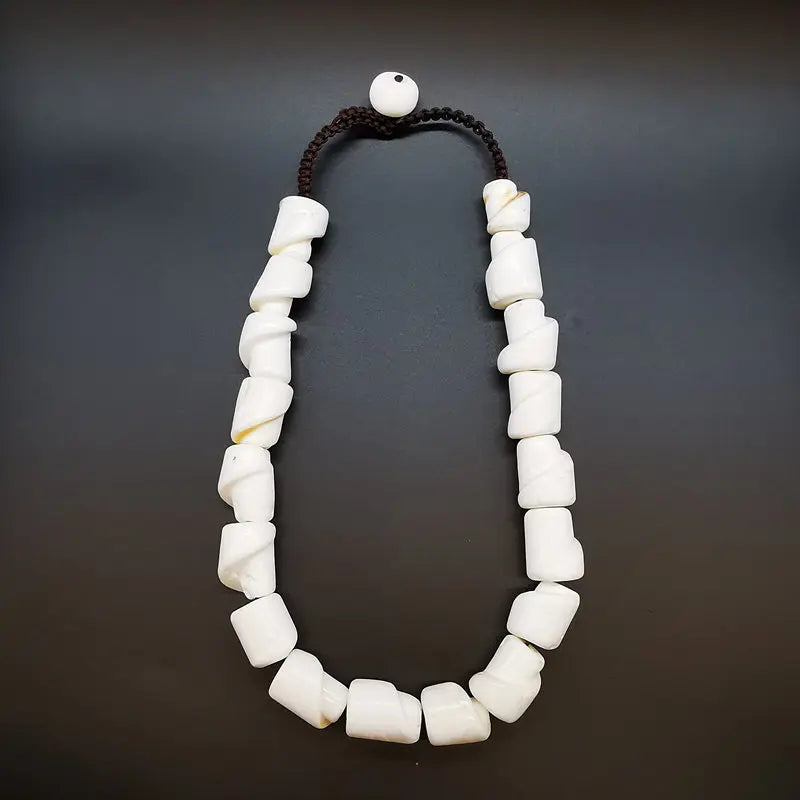 White Conch Shell Beads-ToShay.org