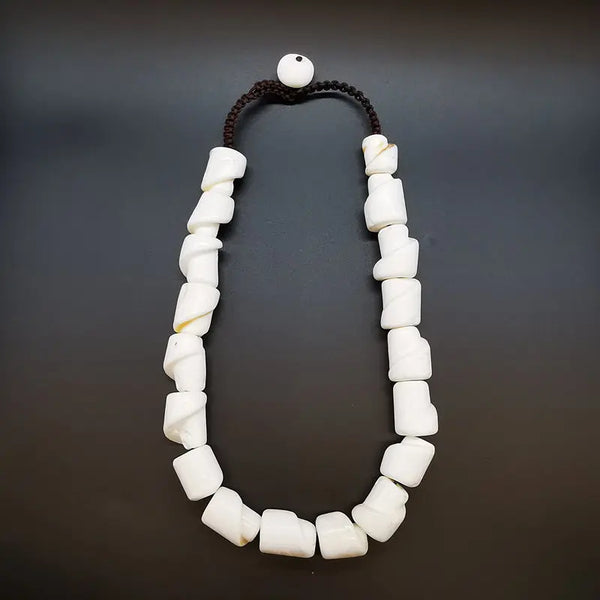 White Conch Shell Beads-ToShay.org